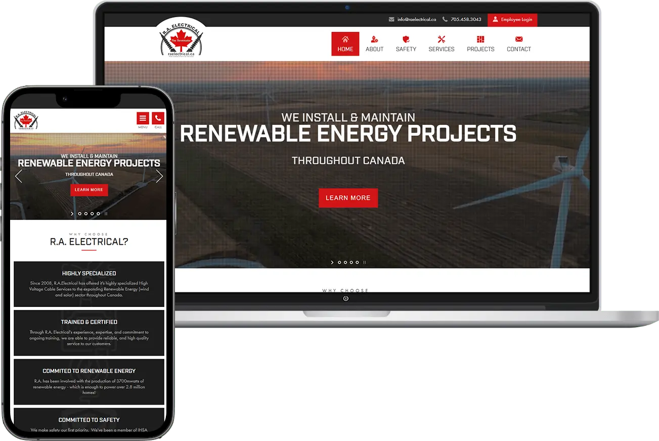 Whetham Solutions Electrician Web Design Barrie, Ontario