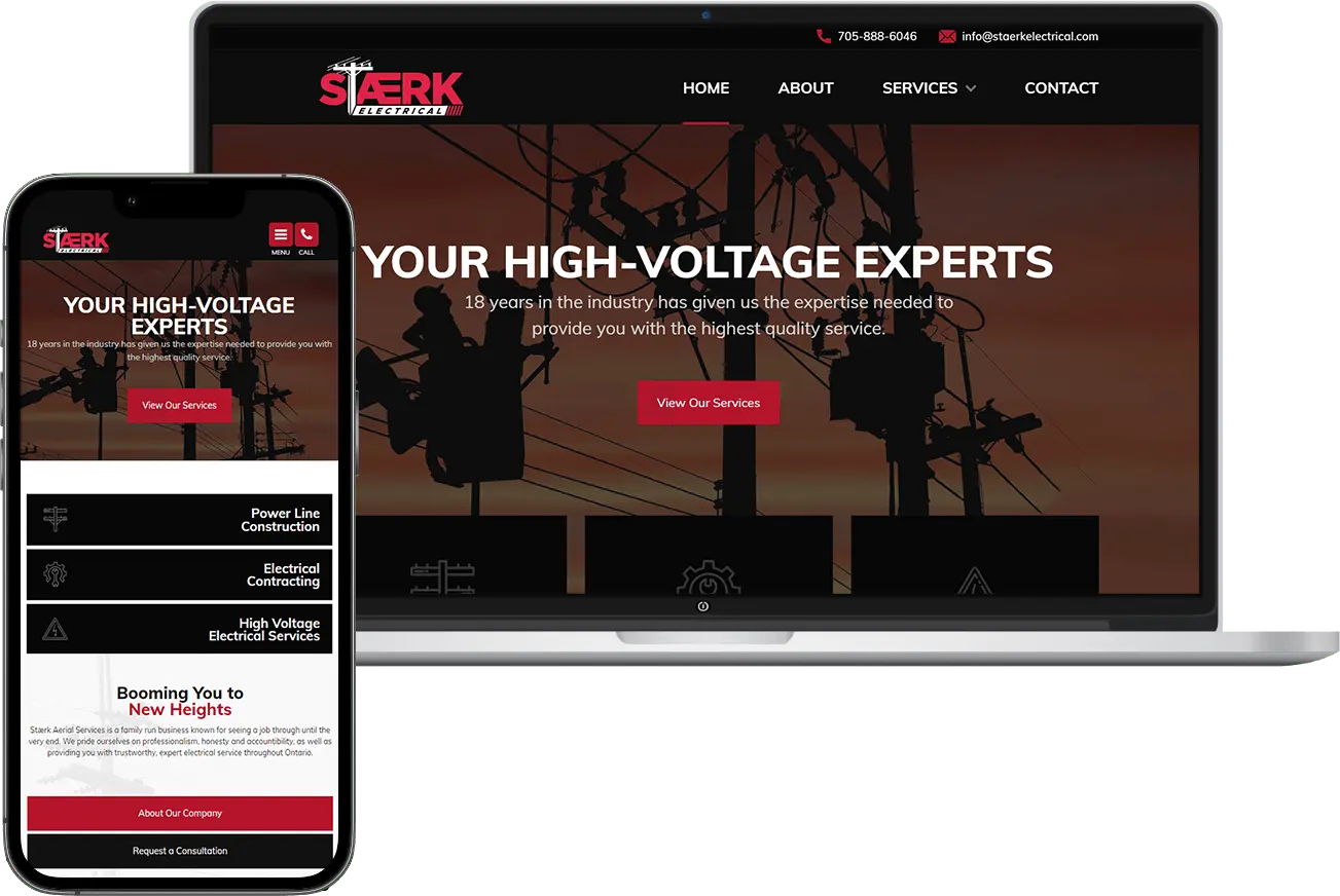 Whetham Solutions Electrician Web Design Barrie, Ontario