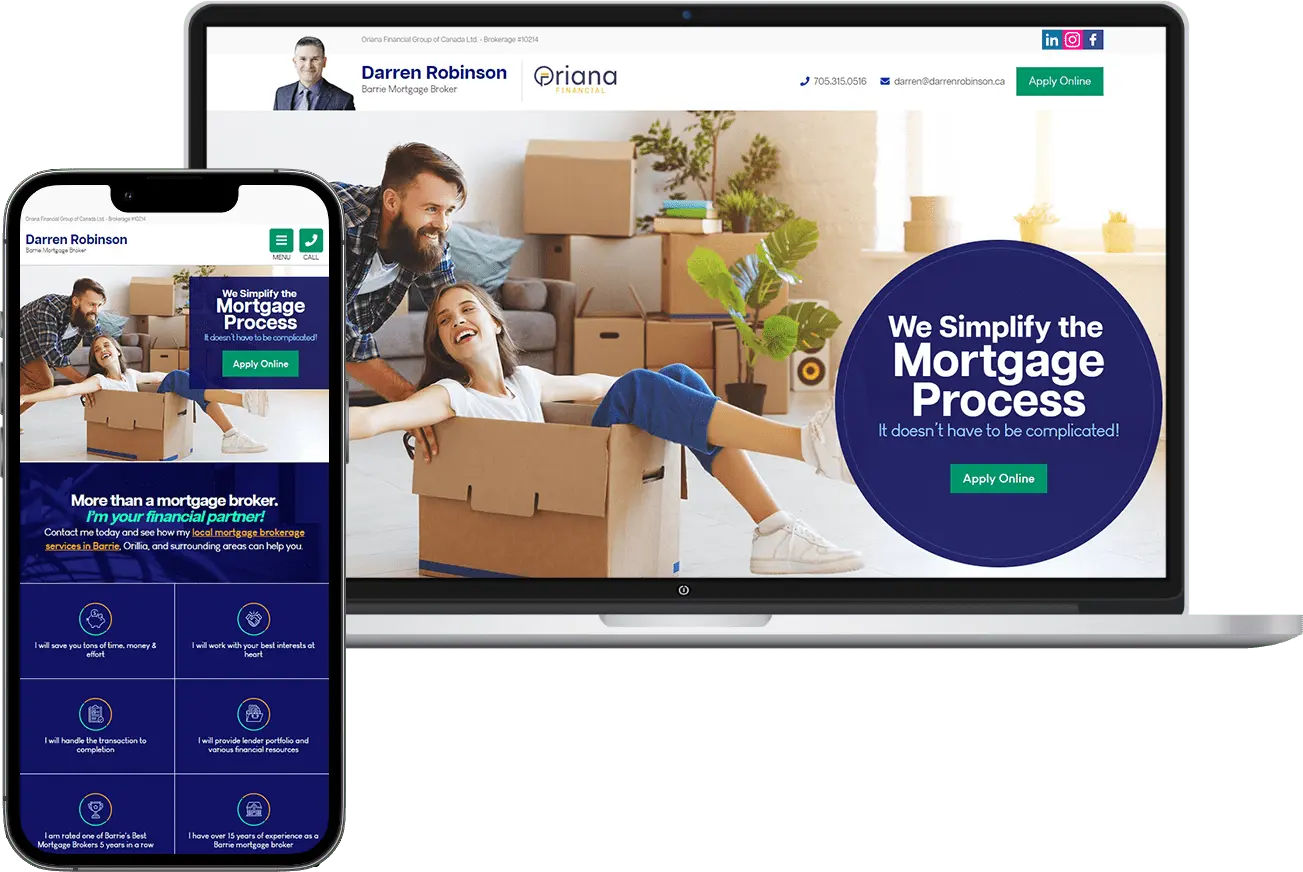 Whetham Solutions Financial Services Web Design Barrie, Ontario